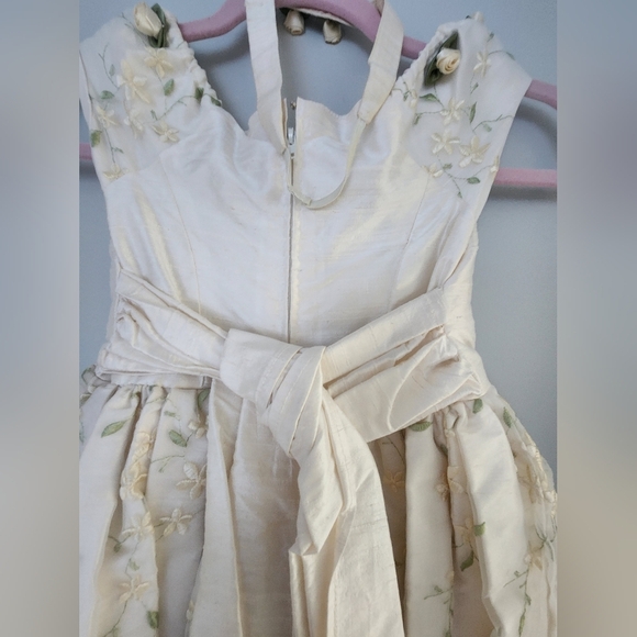 Custom Made Flower Girl Dress Age 7-8 Wedding Holiday - Picture 10 of 10